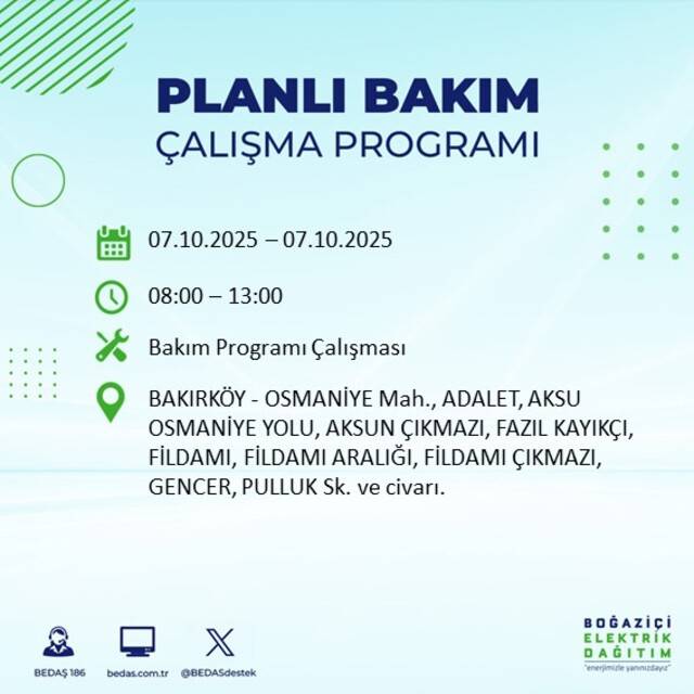 Bugün İstanbul karanlığa bürünecek! BEDAŞ açıkladı: 23 ilçede elektrikler kesilecek 22